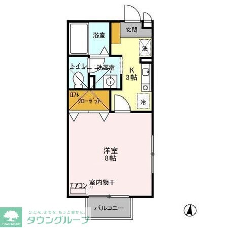 セジュールSAの物件間取画像